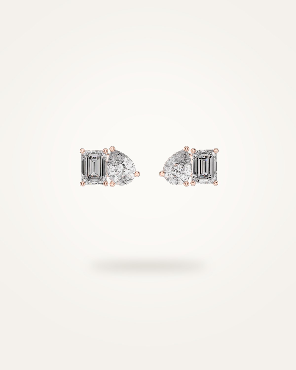 Toi et Moi stud earrings