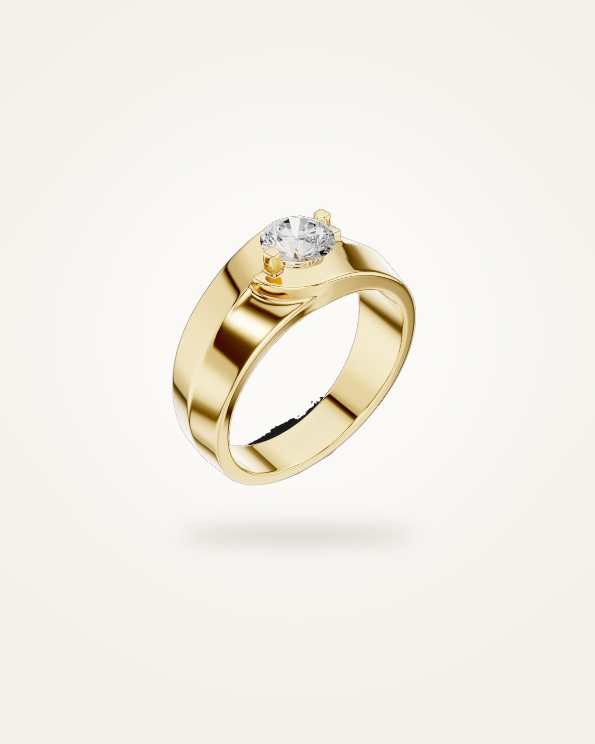 Men's bypass diamond ring